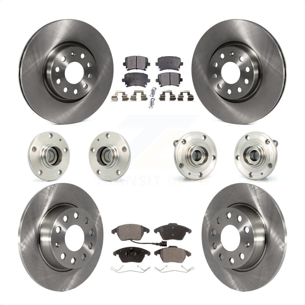 [Avant + Arrière] Kit d'ensemble roulement de roue et moyeu pour 2011 Volkswagen GTI avec 32mm bearing KBB-119803 par Transit Auto