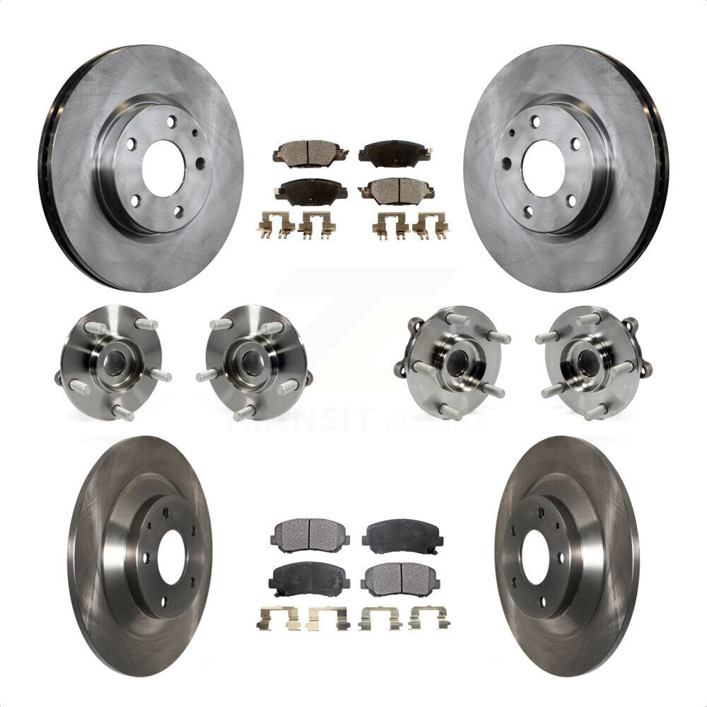 [Avant + Arrière] Kit d'ensemble roulement de roue et moyeu pour 2015 Mazda CX-5 AWD avec Electric Parking KBB-119806 par Transit Auto