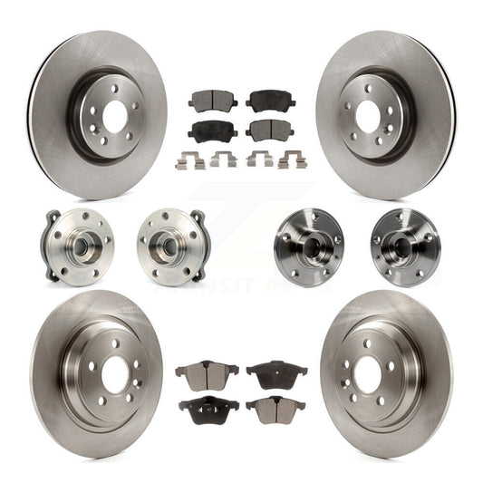 [Avant + Arrière] Kit d'ensemble roulement de roue et moyeu pour 2013-2014 Volvo S60 3.0L avec 336mm Diameter Rotor KBB-119807