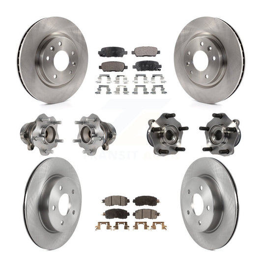 [Avant + Arrière] Kit d'ensemble roulement de roue et moyeu pour 2017 Nissan LEAF avec Electric Parking KBB-119809
