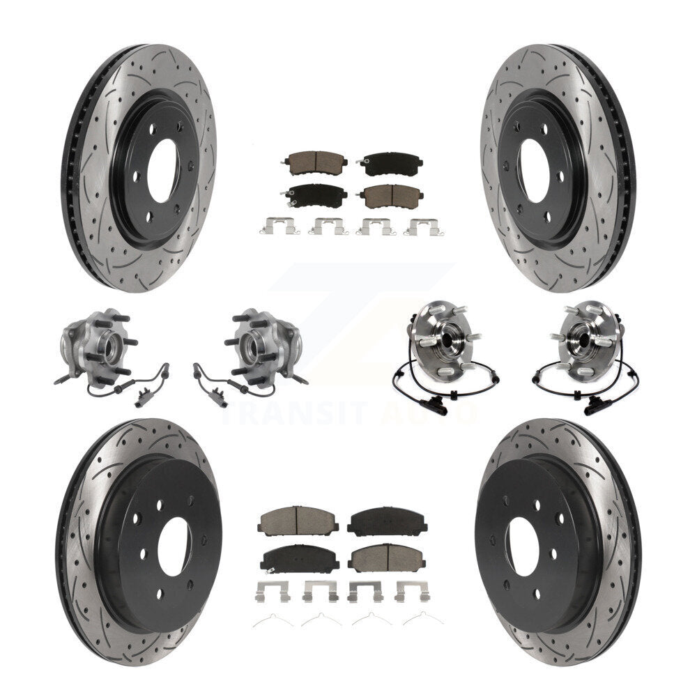 [Avant + Arrière] Kit d'ensemble roulement de roue et moyeu pour INFINITI Nissan Armada QX80 QX56 KBB-119825
