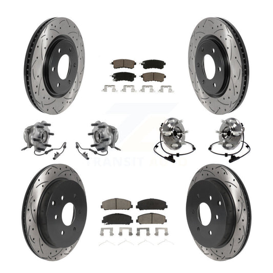 [Avant + Arrière] Kit d'ensemble roulement de roue et moyeu pour INFINITI Nissan Armada QX80 QX56 KBB-119825