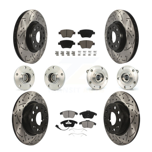 [Avant + Arrière] Kit d'ensemble roulement de roue et moyeu pour Volkswagen Passat KBB-119826