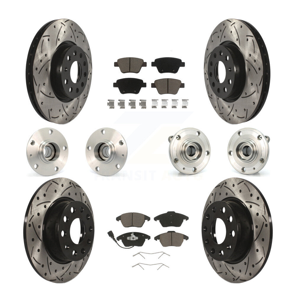 [Avant + Arrière] Kit d'ensemble roulement de roue et moyeu pour Volkswagen GTI avec 30mm bearing KBB-119828