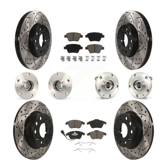 [Avant + Arrière] Kit d'ensemble roulement de roue et moyeu pour Volkswagen Beetle KBB-119829
