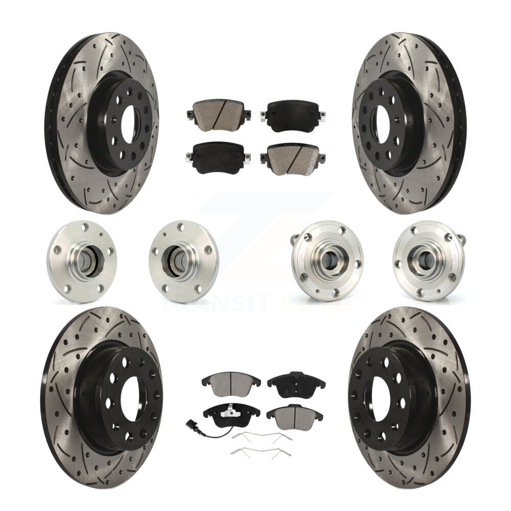 [Avant + Arrière] Kit d'ensemble roulement de roue et moyeu pour Volkswagen Passat KBB-119831