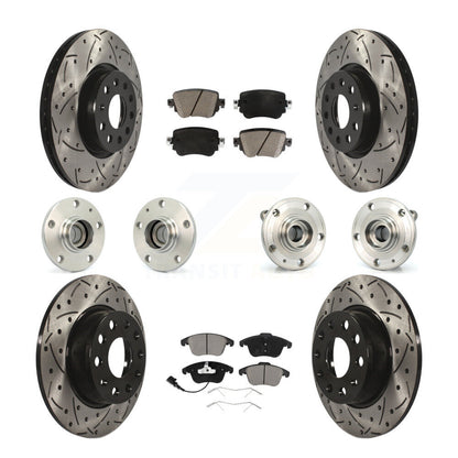 [Avant + Arrière] Kit d'ensemble roulement de roue et moyeu pour Volkswagen Passat KBB-119831