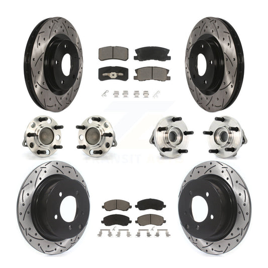 [Avant + Arrière] Kit d'ensemble roulement de roue et moyeu pour Chrysler Dodge Avenger Sebring 200 avec 302mm Diameter Rotor KBB-119832