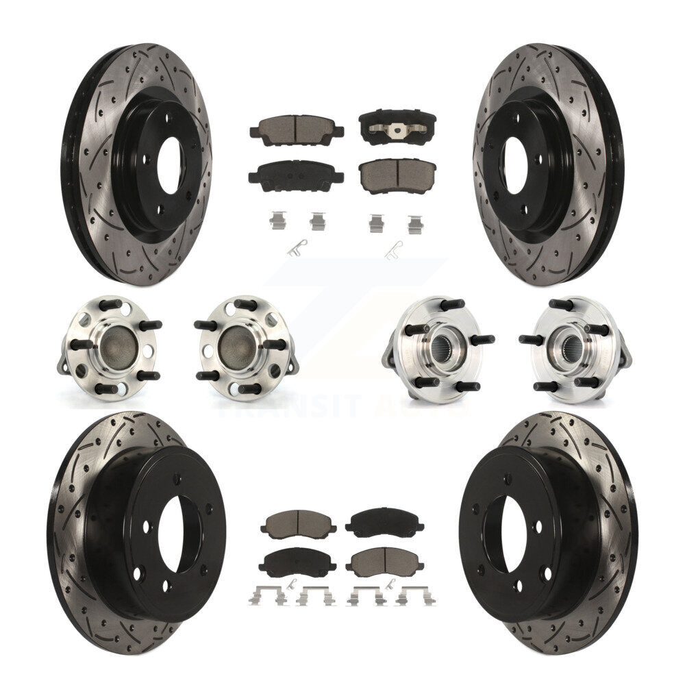 [Avant + Arrière] Kit d'ensemble roulement de roue et moyeu pour Dodge Chrysler Avenger Sebring 200 Caliber KBB-119833