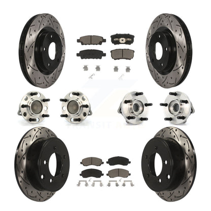 [Avant + Arrière] Kit d'ensemble roulement de roue et moyeu pour Dodge Chrysler Avenger Sebring 200 Caliber KBB-119833