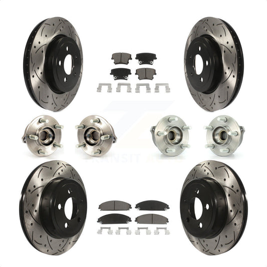 [Avant + Arrière] Kit d'ensemble roulement de roue et moyeu pour Dodge Charger Chrysler 300 KBB-119840 par Transit Auto