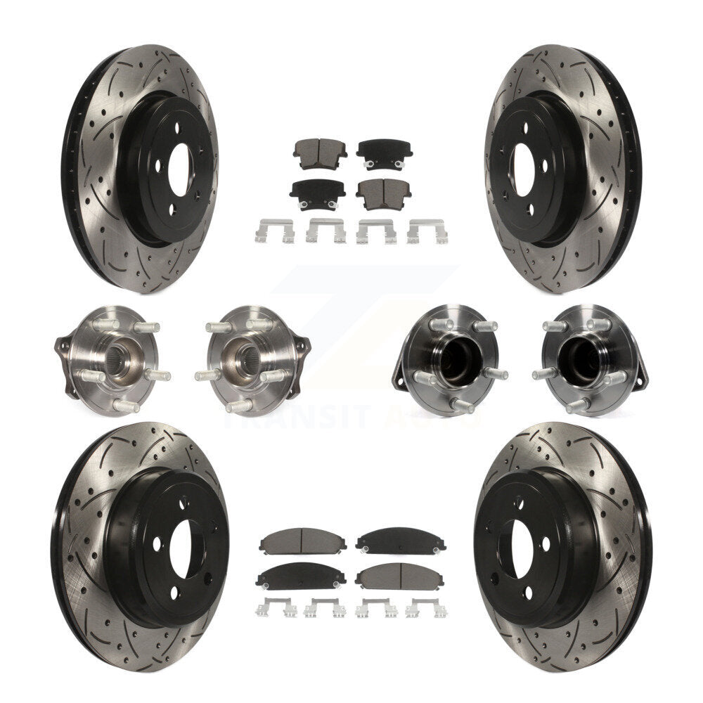 [Avant + Arrière] Kit d'ensemble roulement de roue et moyeu pour Dodge Challenger Chrysler 300 Charger KBB-119841
