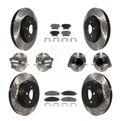 [Avant + Arrière] Kit d'ensemble roulement de roue et moyeu pour Dodge Challenger Chrysler 300 Charger KBB-119841