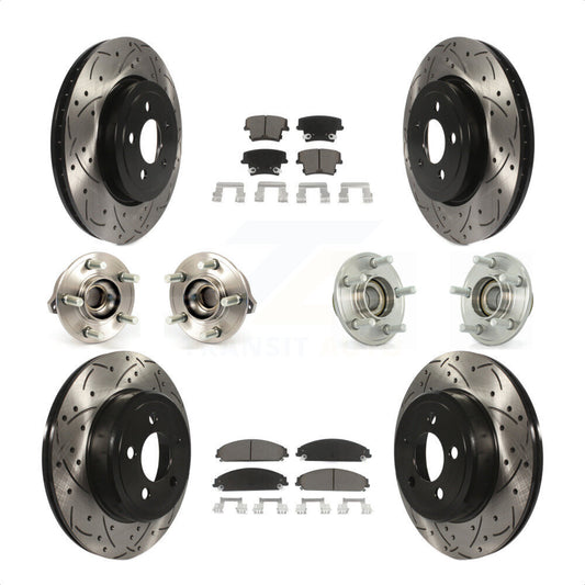 [Avant + Arrière] Kit d'ensemble roulement de roue et moyeu pour Dodge Chrysler 300 Charger Challenger KBB-119842 par Transit Auto