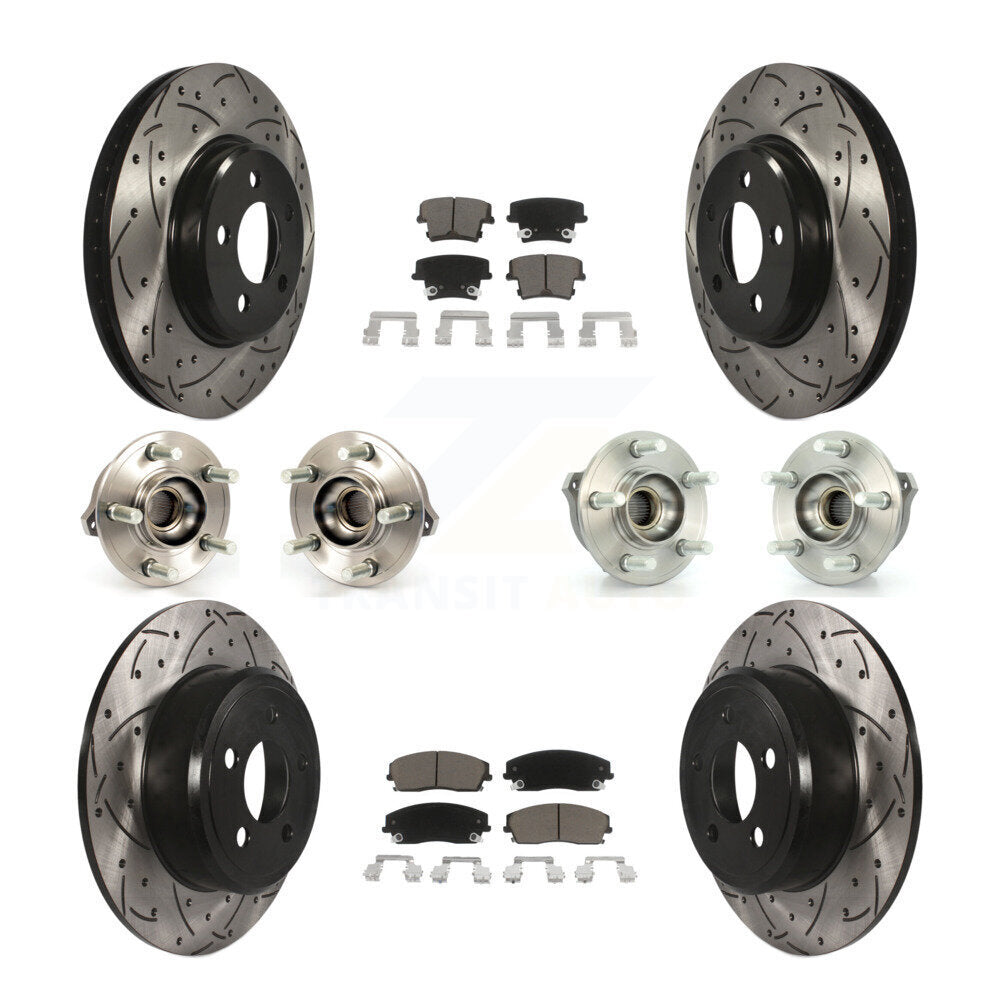 [Avant + Arrière] Kit d'ensemble roulement de roue et moyeu pour Dodge Charger Chrysler 300 AWD avec 2.7L KBB-119843