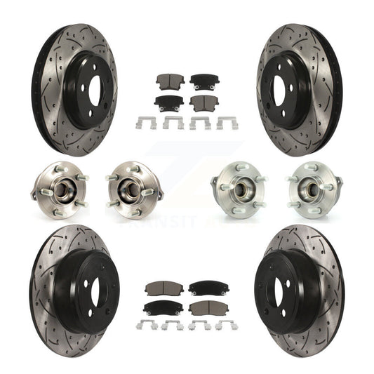 [Avant + Arrière] Kit d'ensemble roulement de roue et moyeu pour Dodge Charger Chrysler 300 AWD avec 2.7L KBB-119843