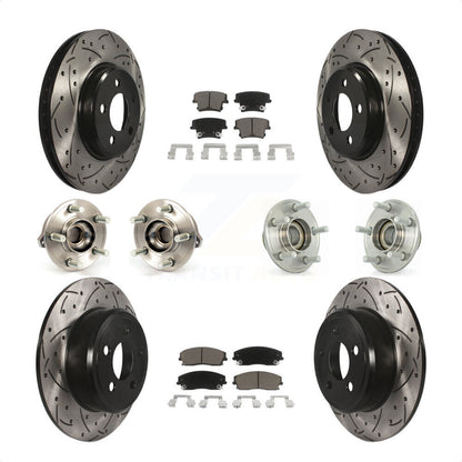 [Avant + Arrière] Kit d'ensemble roulement de roue et moyeu pour Dodge Charger Chrysler 300 Challenger KBB-119844 par Transit Auto