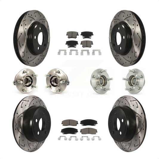 [Avant + Arrière] Kit d'ensemble roulement de roue et moyeu pour Dodge Charger Chrysler 300 Challenger KBB-119844 par Transit Auto