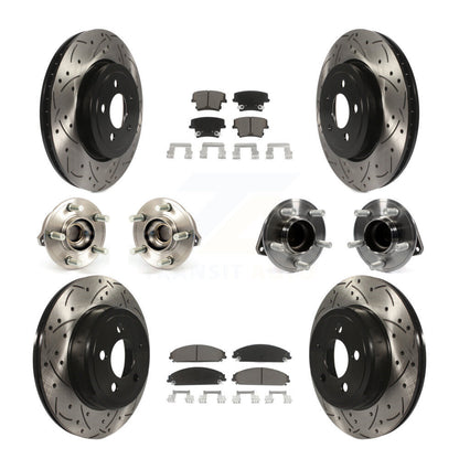 [Avant + Arrière] Kit d'ensemble roulement de roue et moyeu pour Dodge Chrysler 300 Charger Challenger KBB-119845