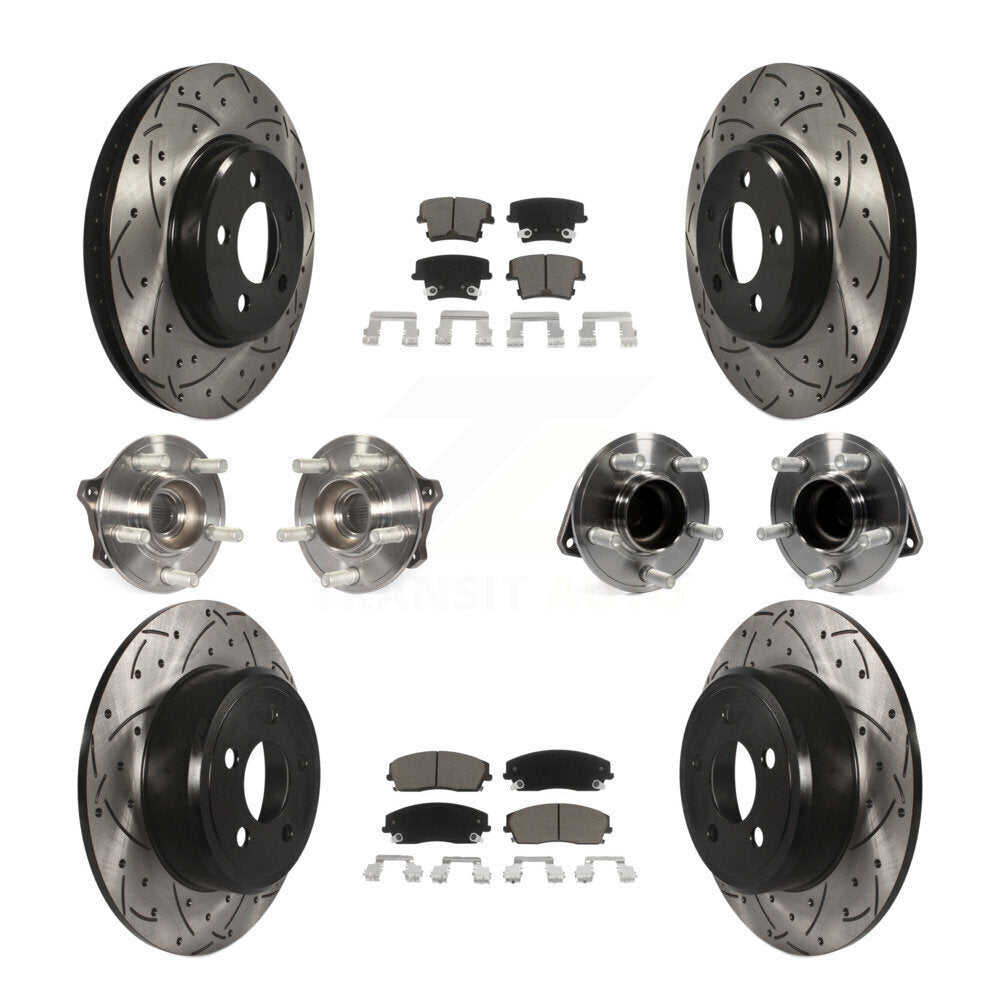 [Avant + Arrière] Kit d'ensemble roulement de roue et moyeu pour Dodge Charger Chrysler 300 Challenger KBB-119846