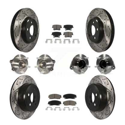 [Avant + Arrière] Kit d'ensemble roulement de roue et moyeu pour Dodge Charger Chrysler 300 Challenger KBB-119846