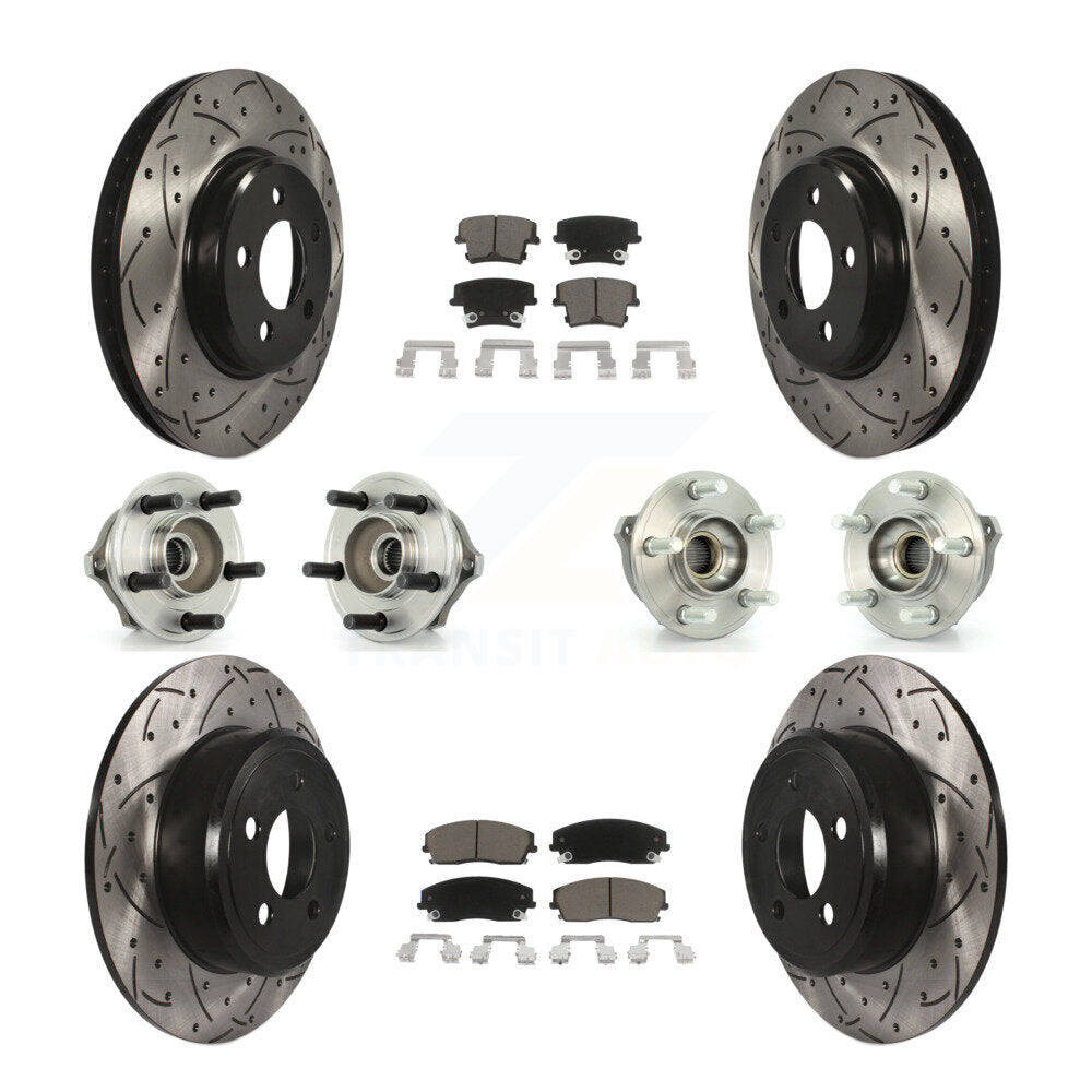 [Avant + Arrière] Kit d'ensemble roulement de roue et moyeu pour Dodge Charger Magnum AWD avec 2.7L KBB-119848
