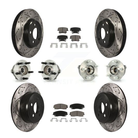[Avant + Arrière] Kit d'ensemble roulement de roue et moyeu pour Dodge Charger Magnum AWD avec 2.7L KBB-119848
