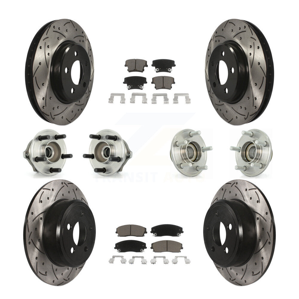 [Avant + Arrière] Kit d'ensemble roulement de roue et moyeu pour Chrysler 300 Dodge Charger Magnum KBB-119849