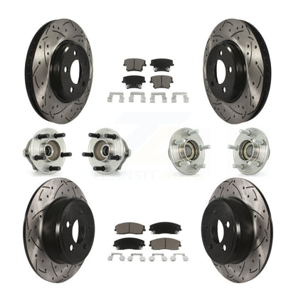 [Avant + Arrière] Kit d'ensemble roulement de roue et moyeu pour Chrysler 300 Dodge Charger Magnum KBB-119849