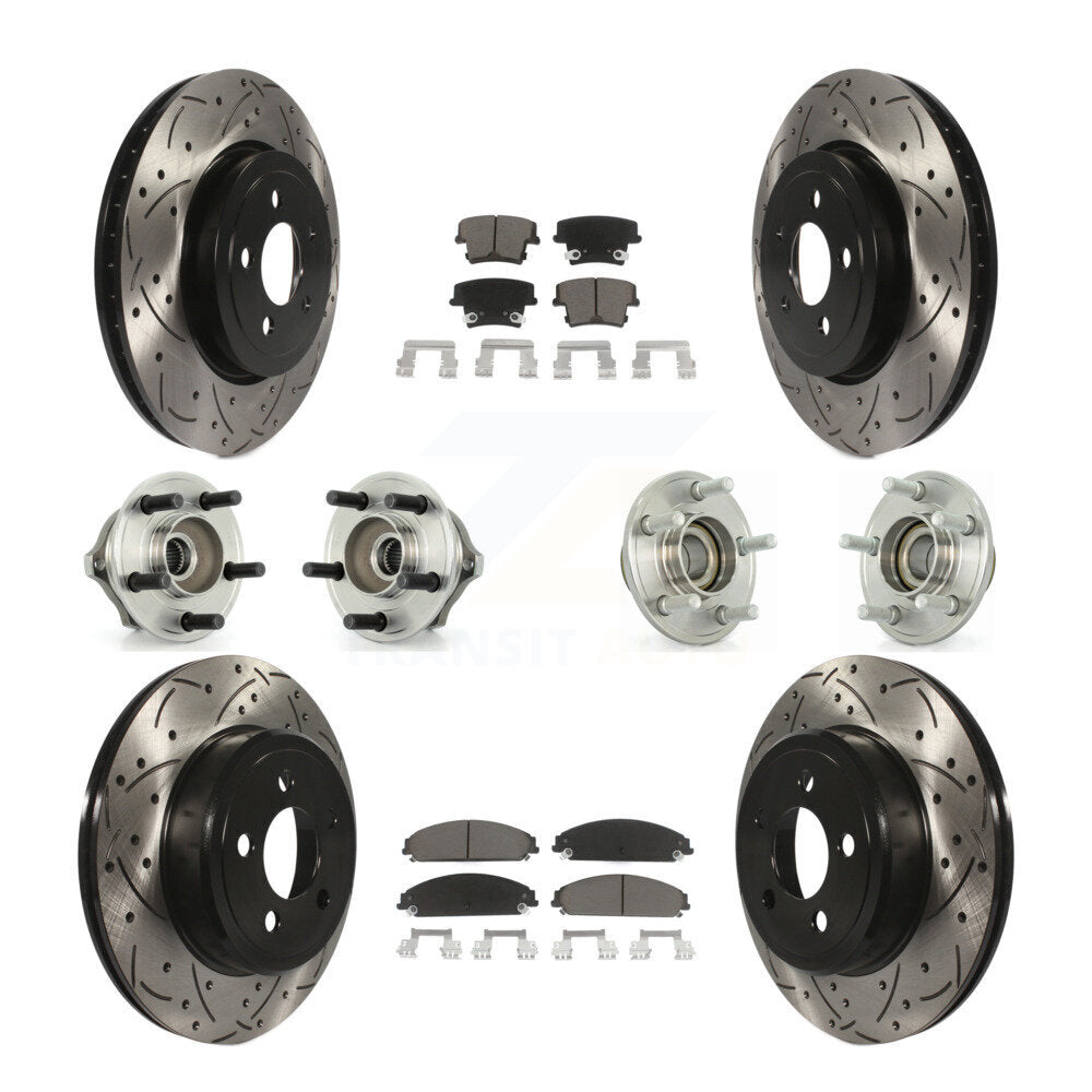 [Avant + Arrière] Kit d'ensemble roulement de roue et moyeu pour Chrysler 300 Dodge Charger Magnum KBB-119850