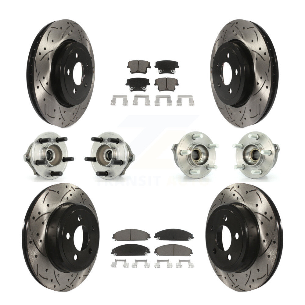 [Avant + Arrière] Kit d'ensemble roulement de roue et moyeu pour Chrysler 300 Dodge Charger Magnum KBB-119851