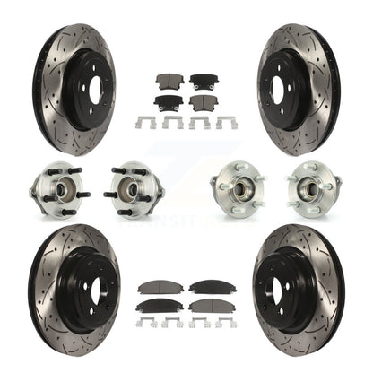 [Avant + Arrière] Kit d'ensemble roulement de roue et moyeu pour 2007-2008 Dodge Charger AWD avec 5.7L avec Police Package KBB-119853