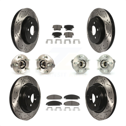 [Avant + Arrière] Kit d'ensemble roulement de roue et moyeu pour Dodge Charger AWD avec 5.7L avec Police Package KBB-119854 par Transit Auto