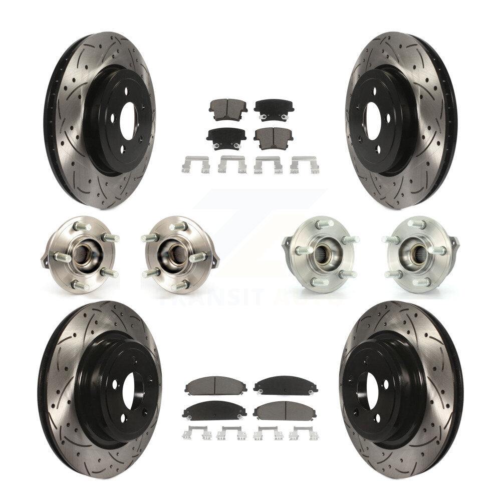 [Avant + Arrière] Kit d'ensemble roulement de roue et moyeu pour Dodge Charger AWD avec 5.7L avec Police Package KBB-119854