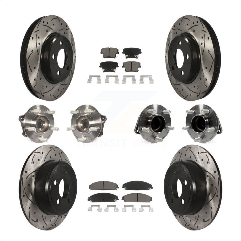 [Avant + Arrière] Kit d'ensemble roulement de roue et moyeu pour 2019-2020 Chrysler 300 RWD avec 5.7L KBB-119856 par Transit Auto