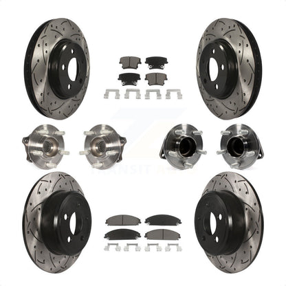 [Avant + Arrière] Kit d'ensemble roulement de roue et moyeu pour 2019-2020 Chrysler 300 RWD avec 5.7L KBB-119856 par Transit Auto