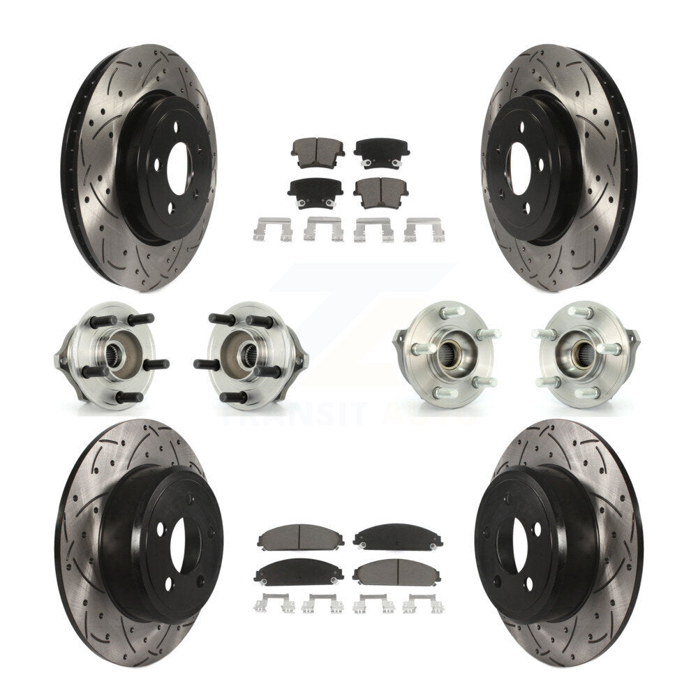 [Avant + Arrière] Kit d'ensemble roulement de roue et moyeu pour 2005-2006 Chrysler 300 AWD avec 3.5L KBB-119857