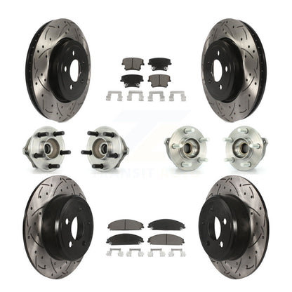 [Avant + Arrière] Kit d'ensemble roulement de roue et moyeu pour 2005-2006 Chrysler 300 AWD avec 3.5L KBB-119857