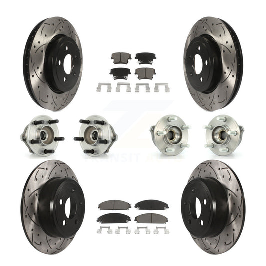 [Avant + Arrière] Kit d'ensemble roulement de roue et moyeu pour 2005-2006 Chrysler 300 AWD avec 3.5L KBB-119857