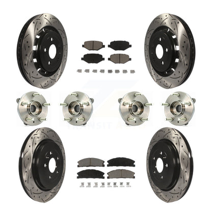 [Avant + Arrière] Kit d'ensemble roulement de roue et moyeu pour Lincoln MKS Ford Flex Taurus MKT KBB-119859