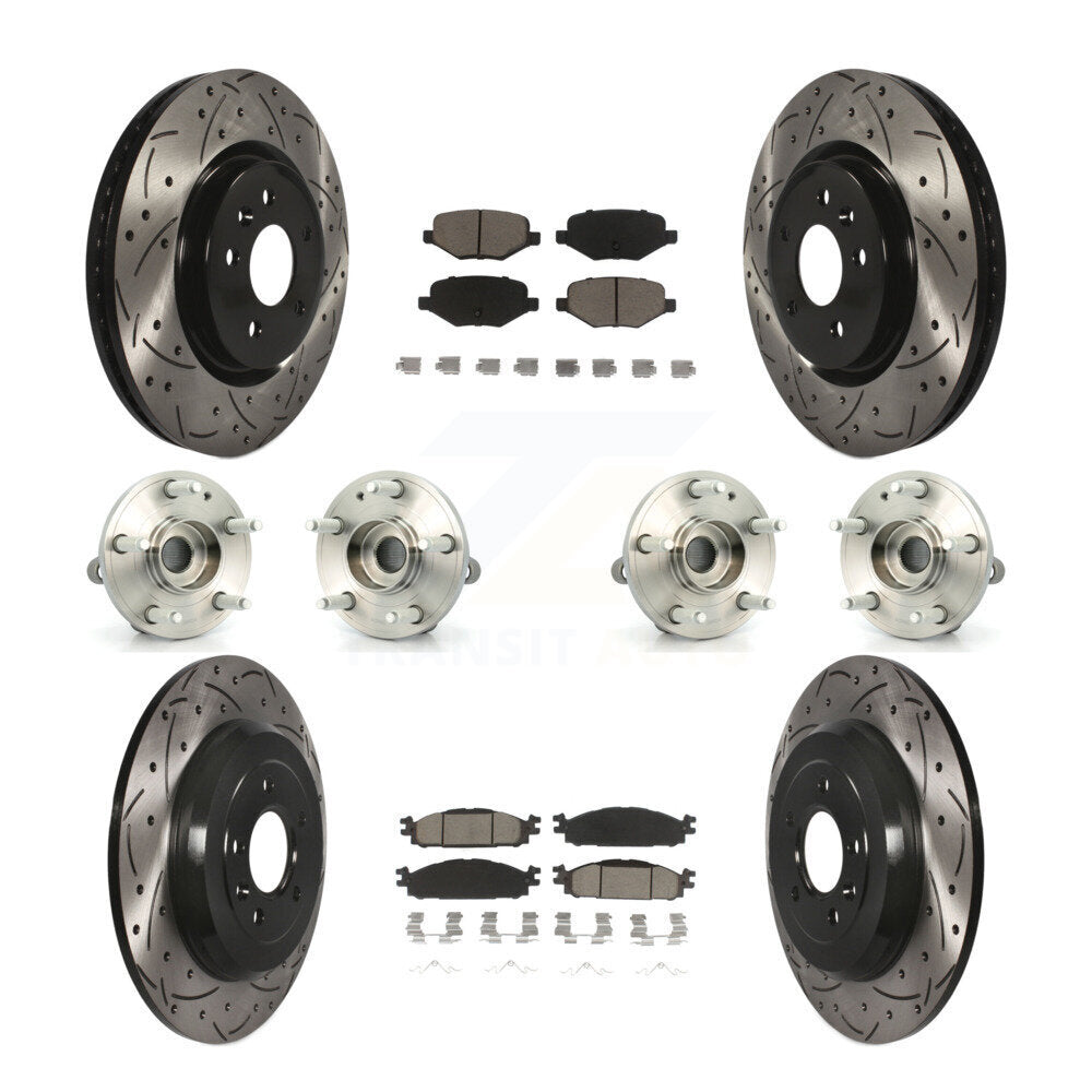 [Avant + Arrière] Kit d'ensemble roulement de roue et moyeu pour Ford Explorer KBB-119863