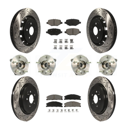 [Avant + Arrière] Kit d'ensemble roulement de roue et moyeu pour Ford Flex Taurus Lincoln MKS KBB-119864