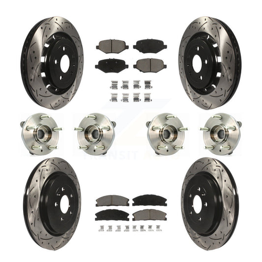 [Avant + Arrière] Kit d'ensemble roulement de roue et moyeu pour Ford Flex Taurus Lincoln MKS KBB-119864