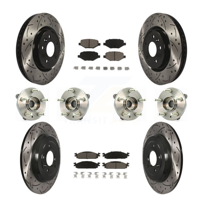 [Avant + Arrière] Kit d'ensemble roulement de roue et moyeu pour 2009-2010 Lincoln MKS KBB-119866