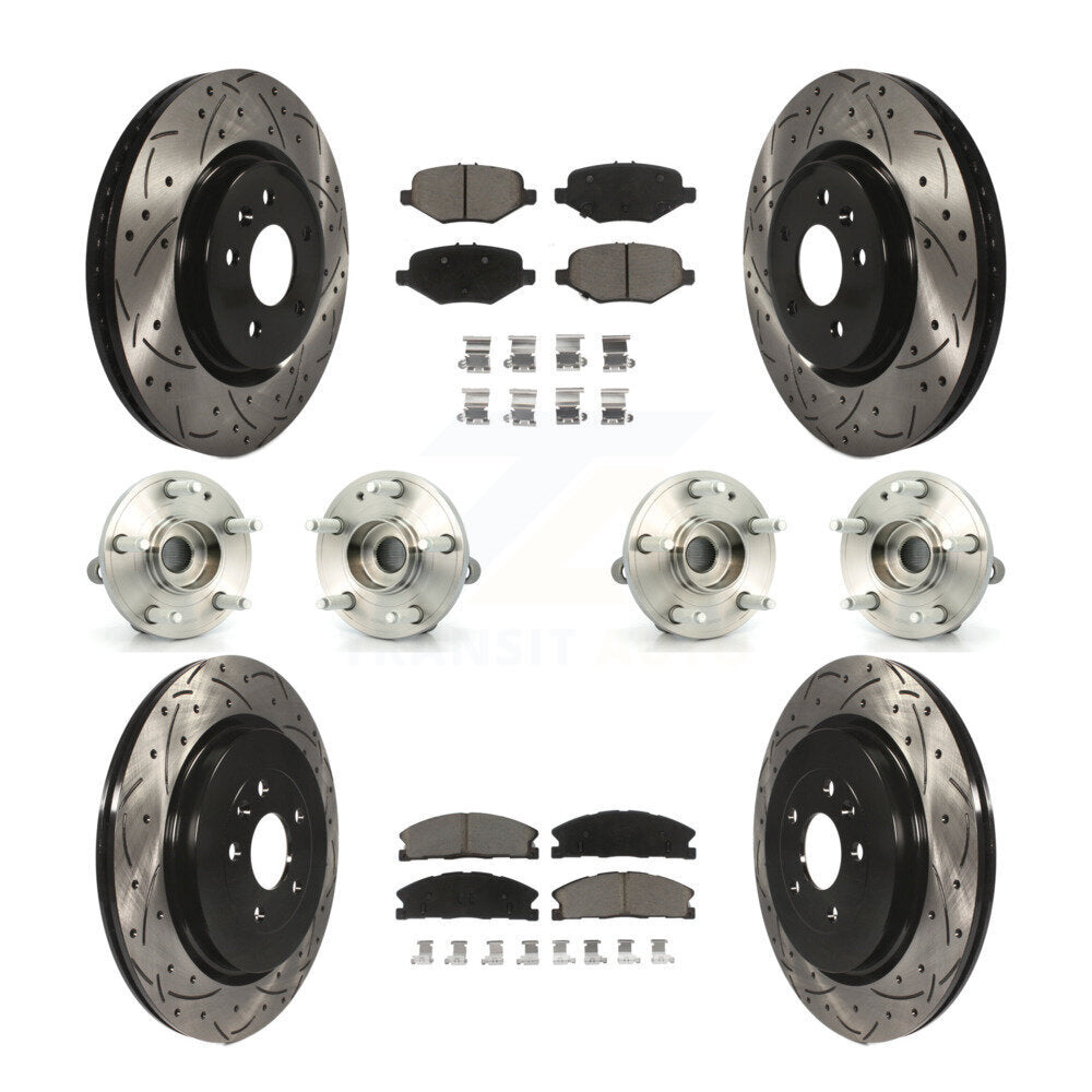 [Avant + Arrière] Kit d'ensemble roulement de roue et moyeu pour 2013 Ford Explorer Sport avec Heavy Duty Brakes KBB-119868