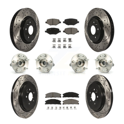 [Avant + Arrière] Kit d'ensemble roulement de roue et moyeu pour 2013 Ford Explorer Sport avec Heavy Duty Brakes KBB-119868