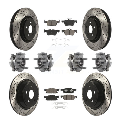 [Avant + Arrière] Kit d'ensemble roulement de roue et moyeu pour Ford Edge Lincoln MKX AWD KBB-119869