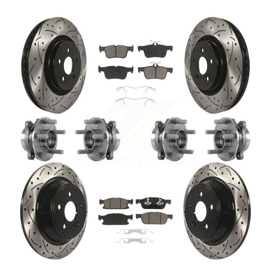 [Avant + Arrière] Kit d'ensemble roulement de roue et moyeu pour Ford Edge Lincoln MKX AWD KBB-119869
