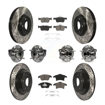 [Avant + Arrière] Kit d'ensemble roulement de roue et moyeu pour Ford Fusion Lincoln MKZ KBB-119871