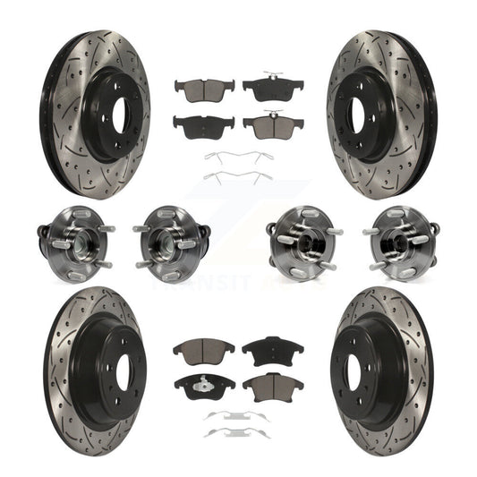 [Avant + Arrière] Kit d'ensemble roulement de roue et moyeu pour Ford Fusion Lincoln MKZ KBB-119871